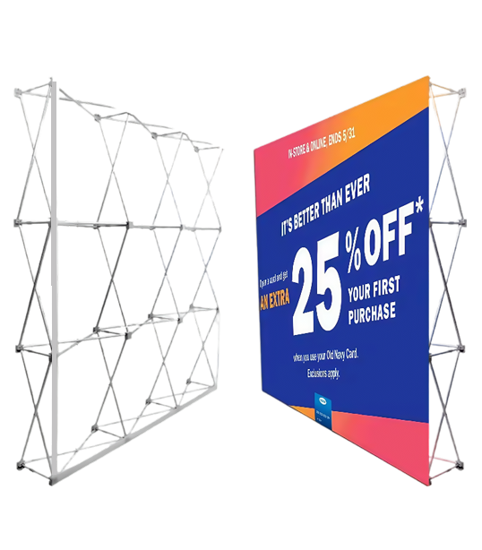 Portable booth background