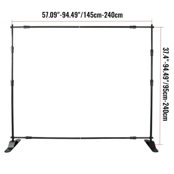 succebuy 3x2.4m backdrop background stand adjustable telescopic backdrop banner stand for photocall video wedding event party