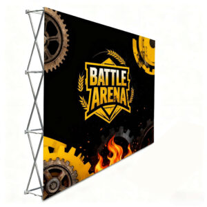 eco friendly lightweight straight backdrop display banner stand custom print, factory cheap prices & portable foldable (copy)