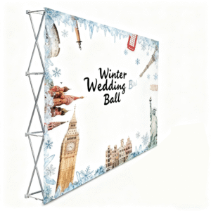 factory cheap prices custom print eco friendly lightweight straight backdrop display banner stand modern portable foldable