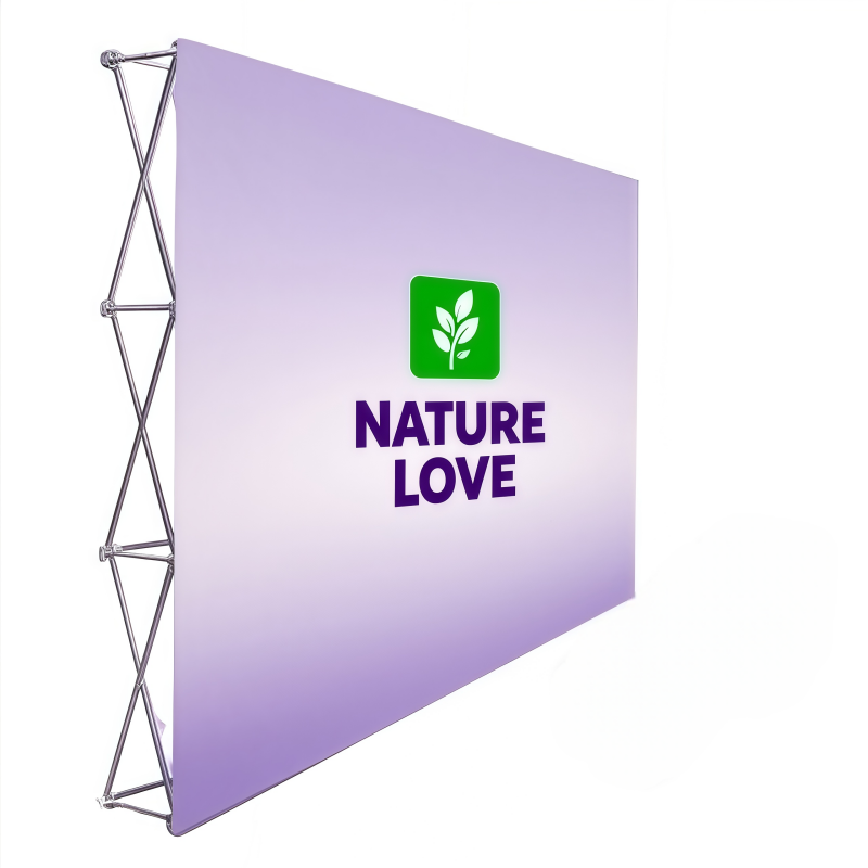 factory hot sales modern design easy carry pop up fabric trade show display with custom wholesale