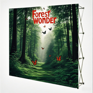 home eco friendly custom print pop up fabric back wall stand – wholesale luxury modern style display (copy)