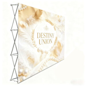 factory cheap prices custom print eco friendly lightweight portable foldable straight backdrop display banner stand